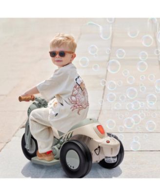 23.2x10.2x13.6 in 6V Kids Battery Powered Ride-On Bubble Car, Push Button Start, for Toddlers Outdoor Fun