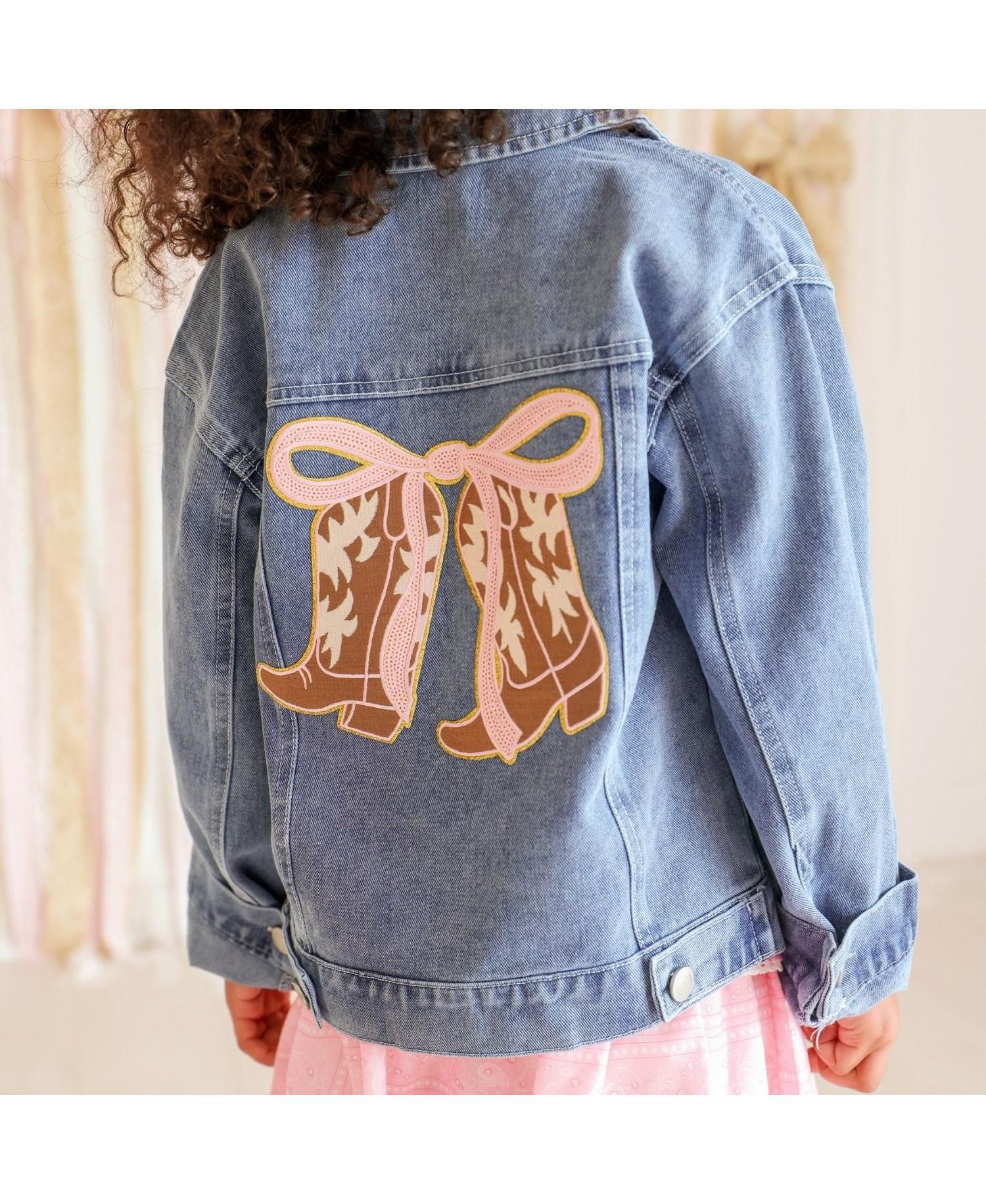 Little Girls (5-8) Cowgirl Cutie Patch Western Denim Jacket