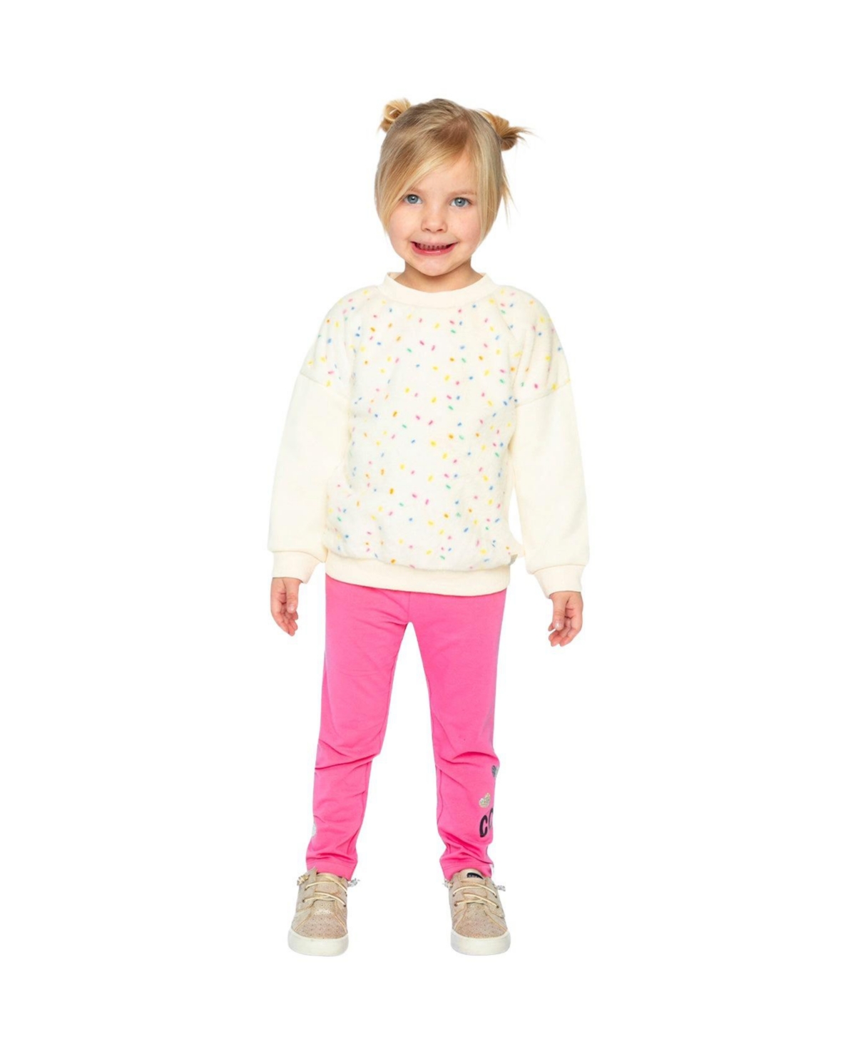 Deux par Little and Big Girl 6-14Y Bi-Material Sweater