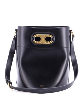 Medium Maillon Triomphe Bucket Bag Leather