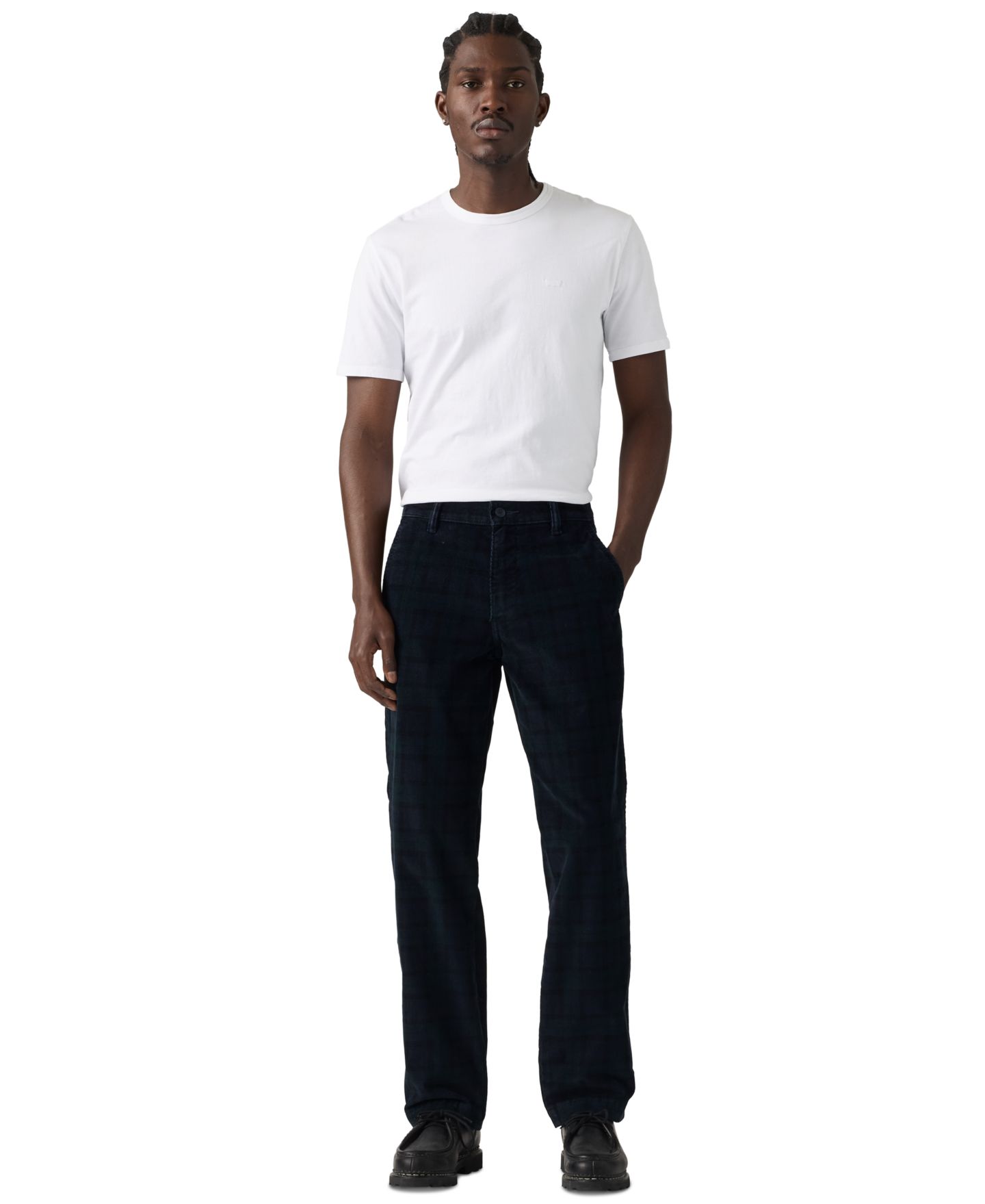 Мужские брюки Levi's XX Chino Straight, цвет: Кипарисовый клетчатый — фото 3