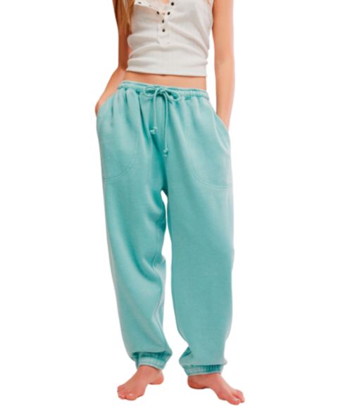 Женские брюки Free People Slow It Down Joggers, цвет: Аквамариновый