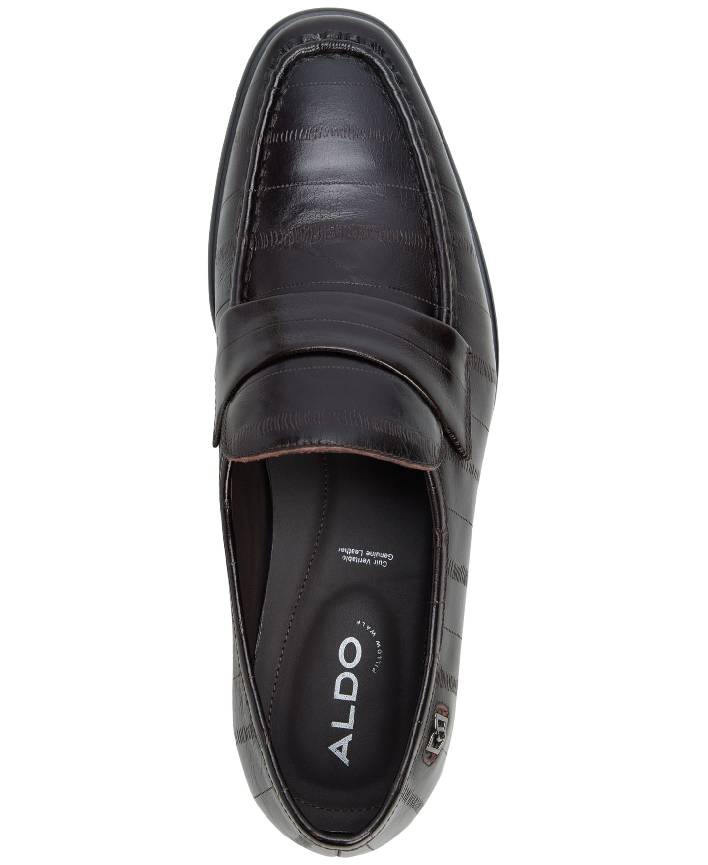 Мужские туфли ALDO Emanuele Leather, цвет: Тёмный коричневый — фото 3