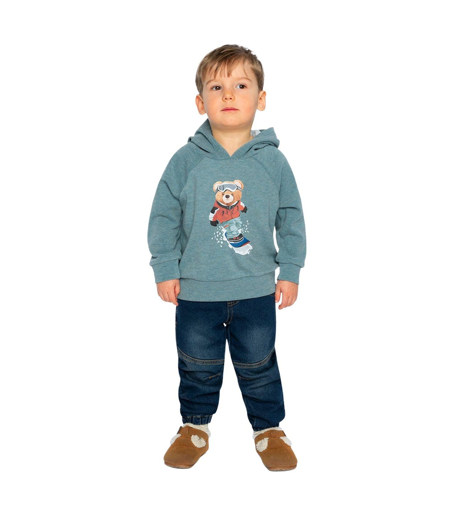 Little and Big Boy 6-8 Years Hoodie with Screenprint