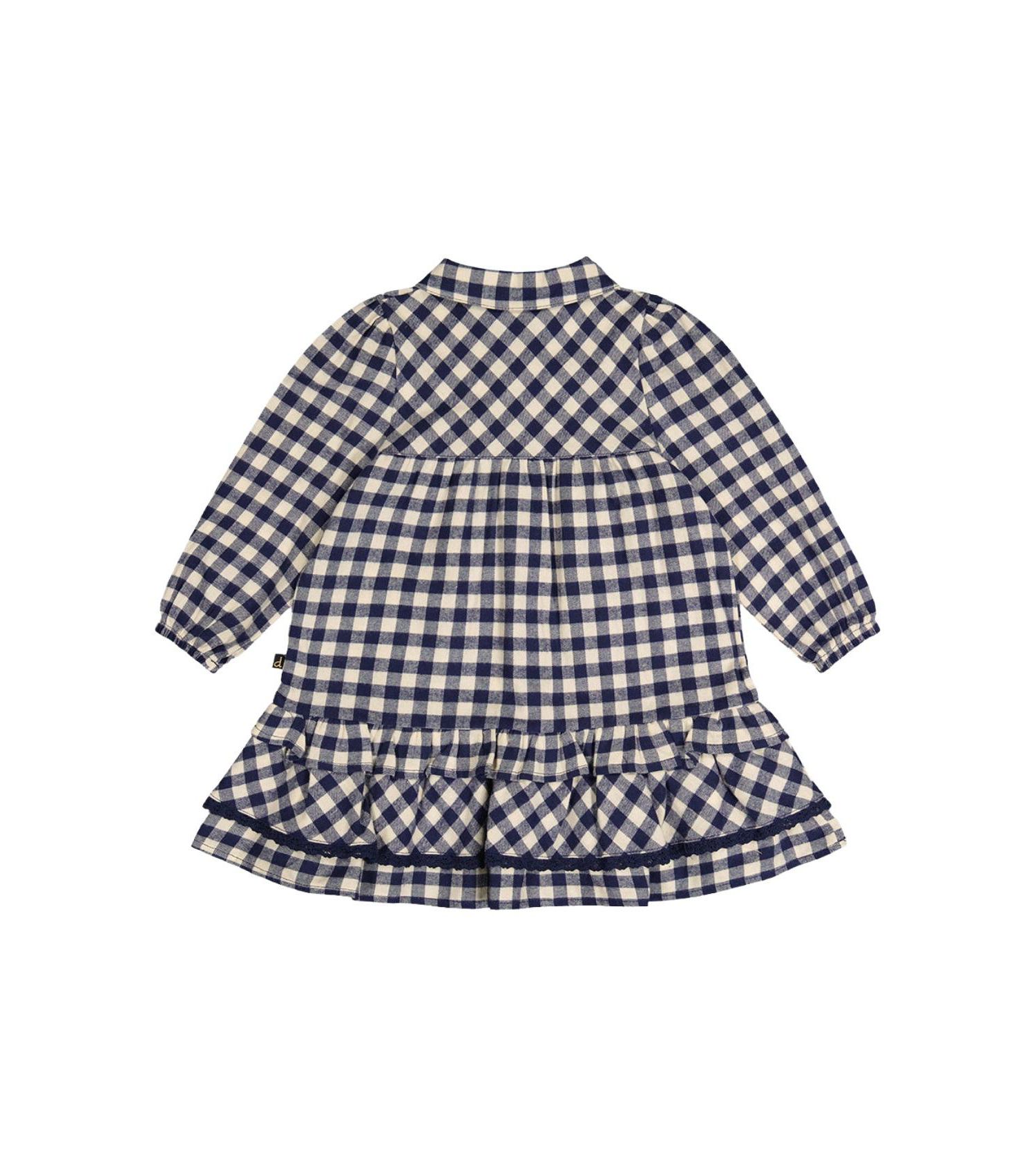 Little and Big Girl (6-8)Shirt Dress with Frills