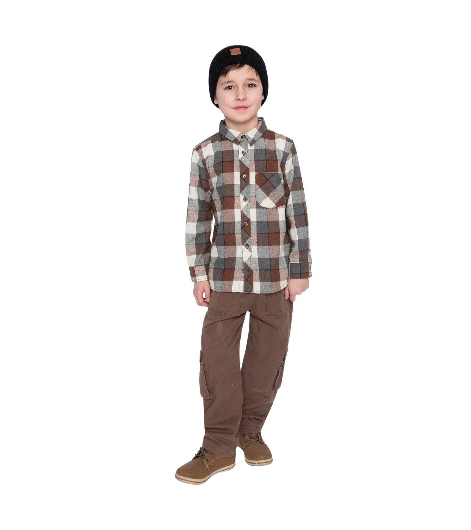 Little Boys (6-12) Twill Pants with Cargo Pockets