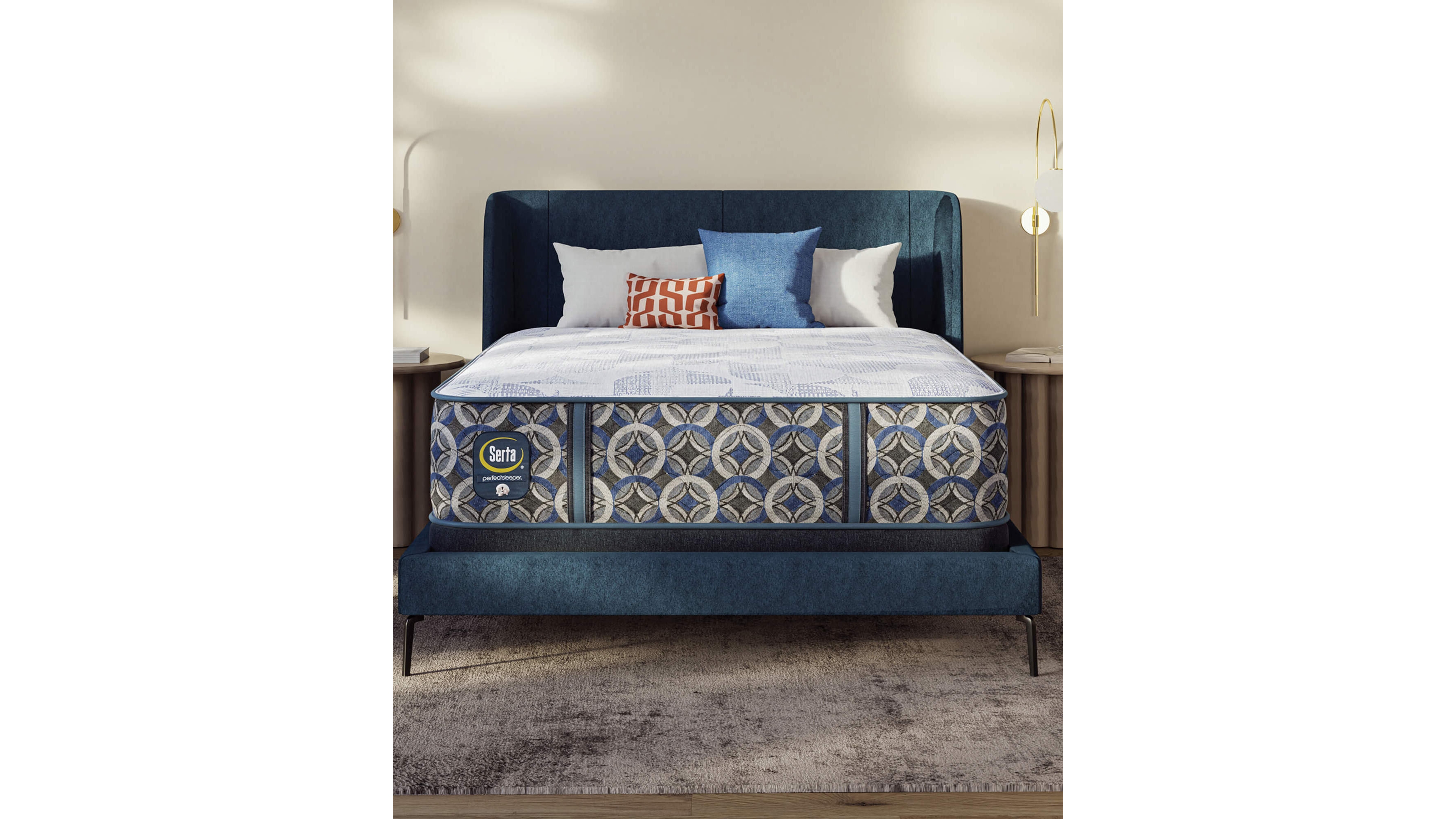 Serta Perfect Sleeper North Coast 14.5" Hybrid Plush Tight Top Mattress Set