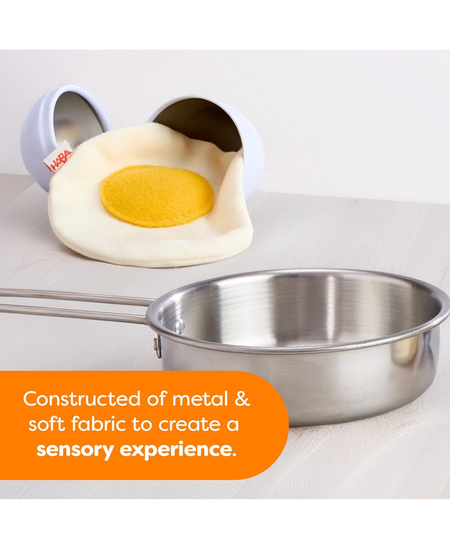 Детский игровой набор Haba Creative Play Fried Egg and Pan Toy Playset — фото 4