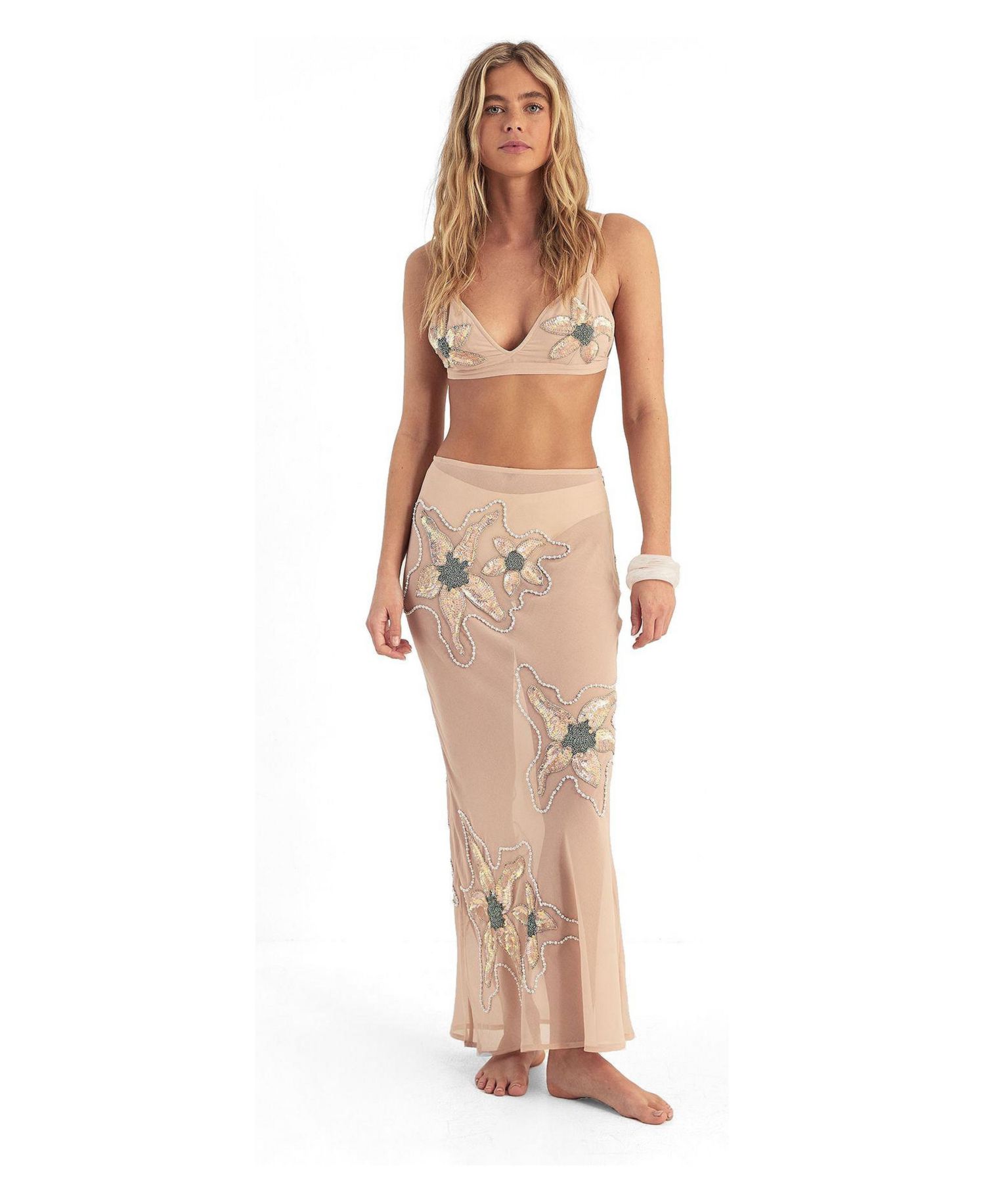 Women's Flower Embellished Bralet