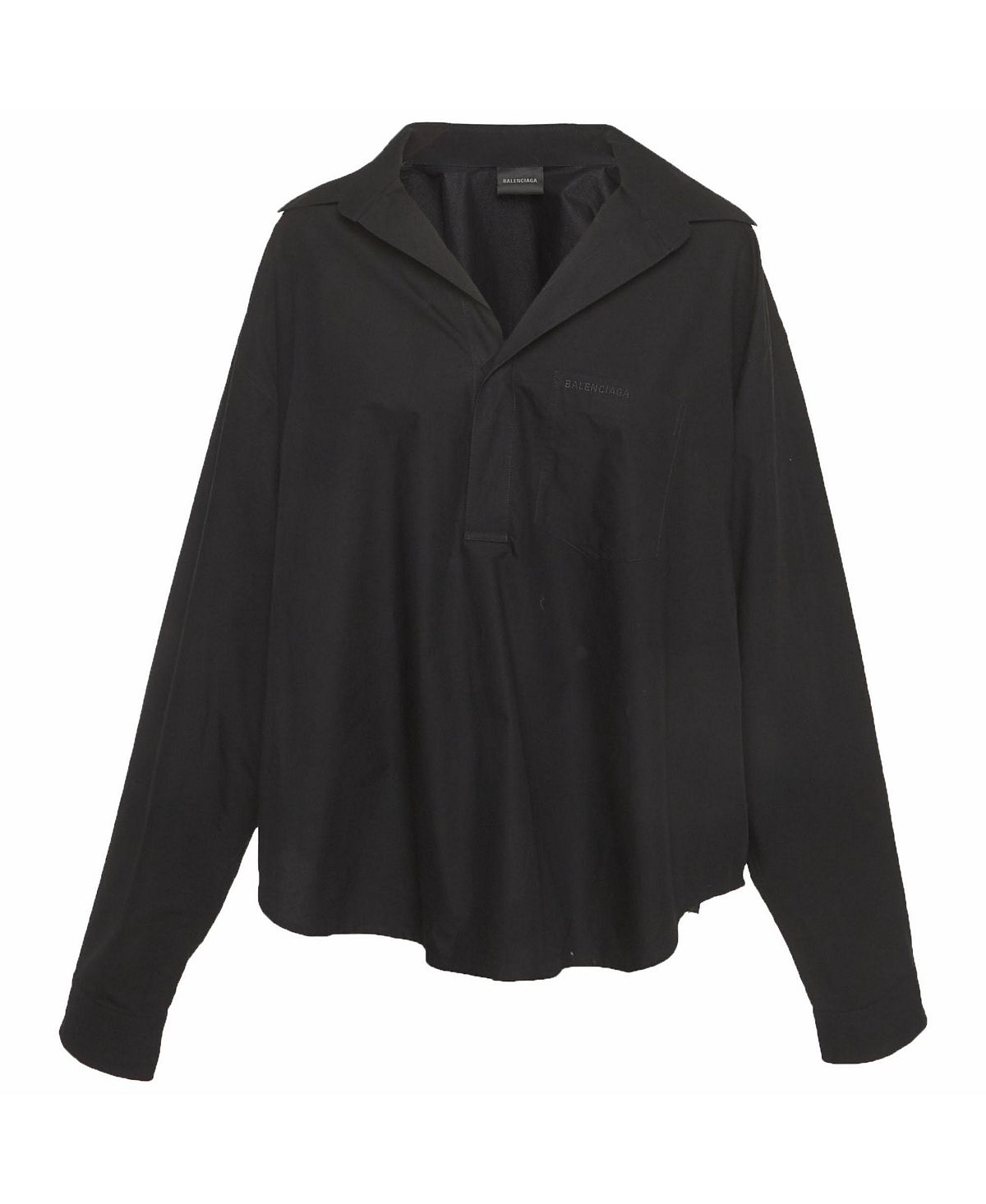 Pre-Owned Balenciaga Women's Oversized Logo Popover Shirt view 1 — MAYCSS fashion products