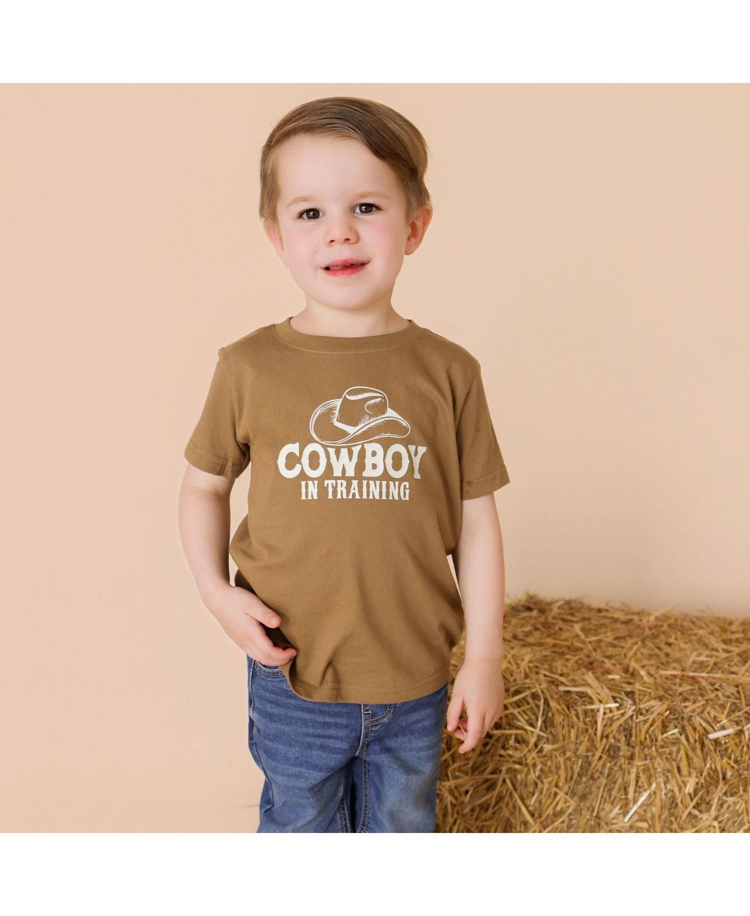 Big Boys (10-12) Cowboy In Training Western Short Sleeve T-Shirt