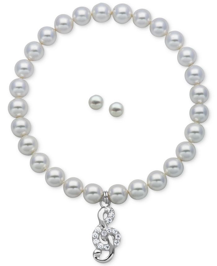 Macy's Children's Cultured Freshwater Pearl (31/24mm) Treble Clef