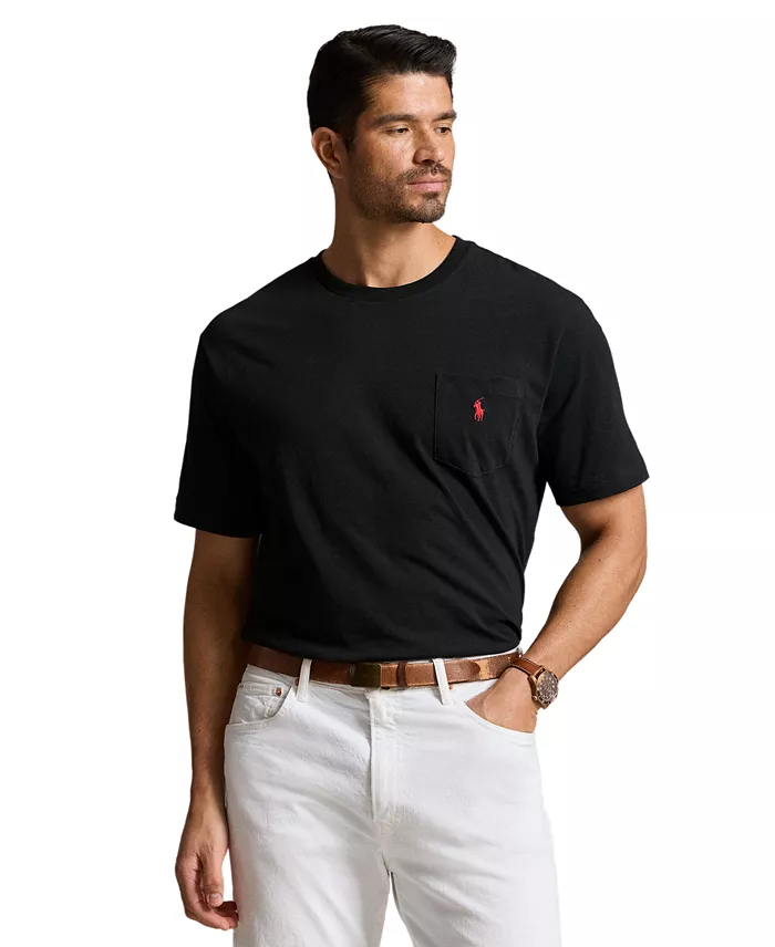 Men's Big & Tall Crew-Neck Pocket T-Shirt - thumbnail 6