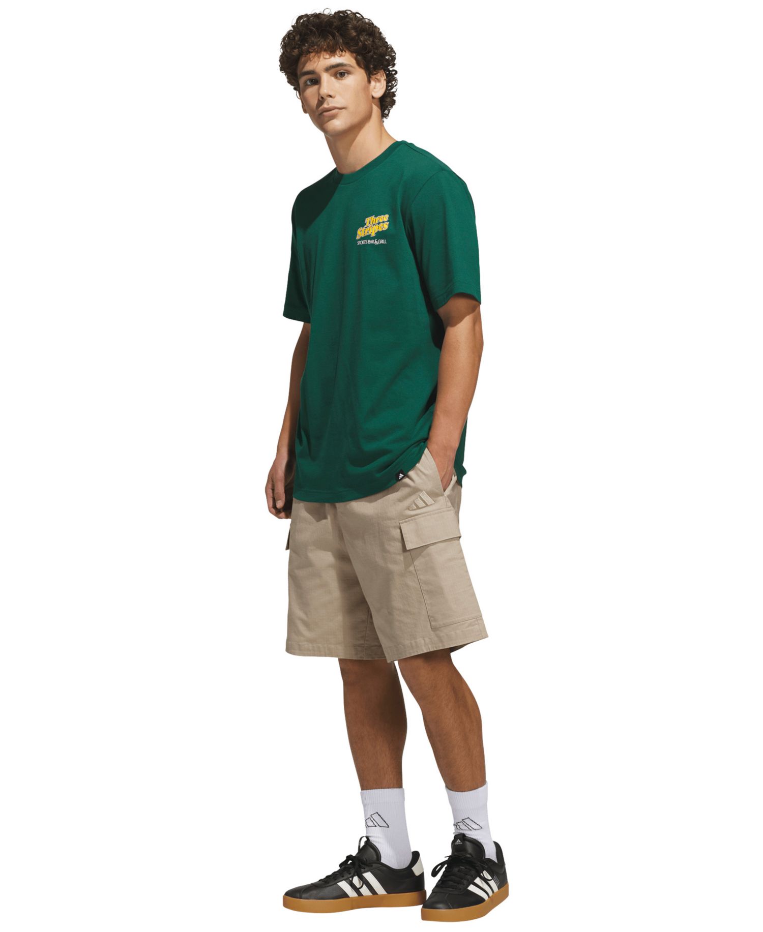 Men's Sports Bar Pool Graphic Crewneck T-Shirt