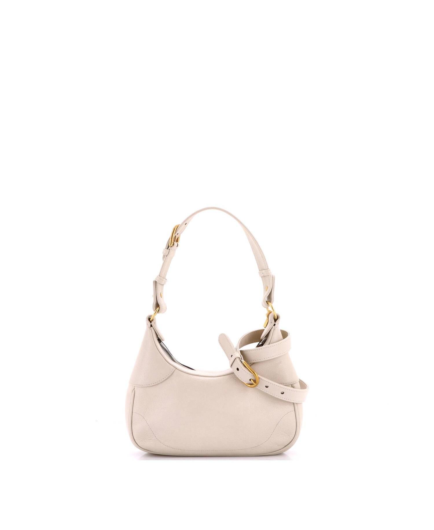 Small Aphrodite Zip Shoulder Bag Leather