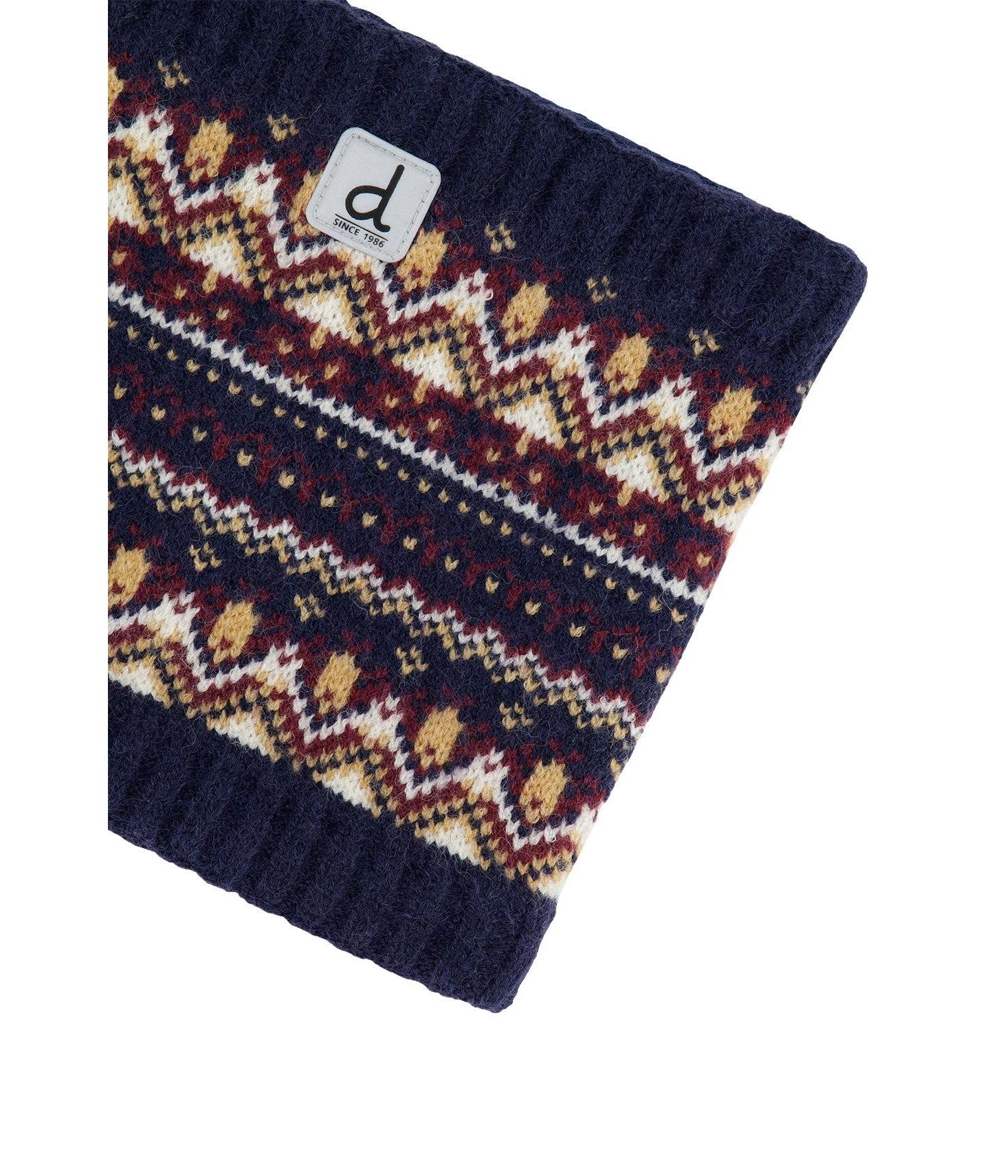 Deux par Deux Kid's (7-12) Winter Knit Neckwarmer, цвет: Синий / Красный — фото 4