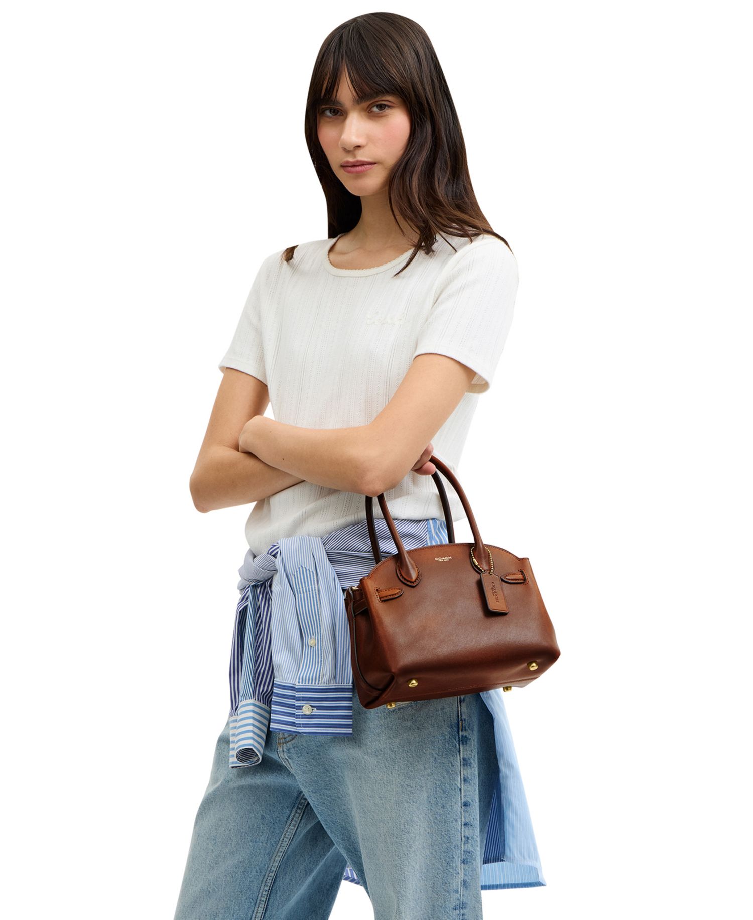 Soft Empire Small Loved Leather Satchel Bag 21
