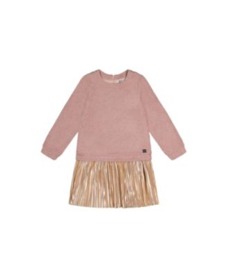 Little and Big Girl's (6-14) Bi-Material Dress