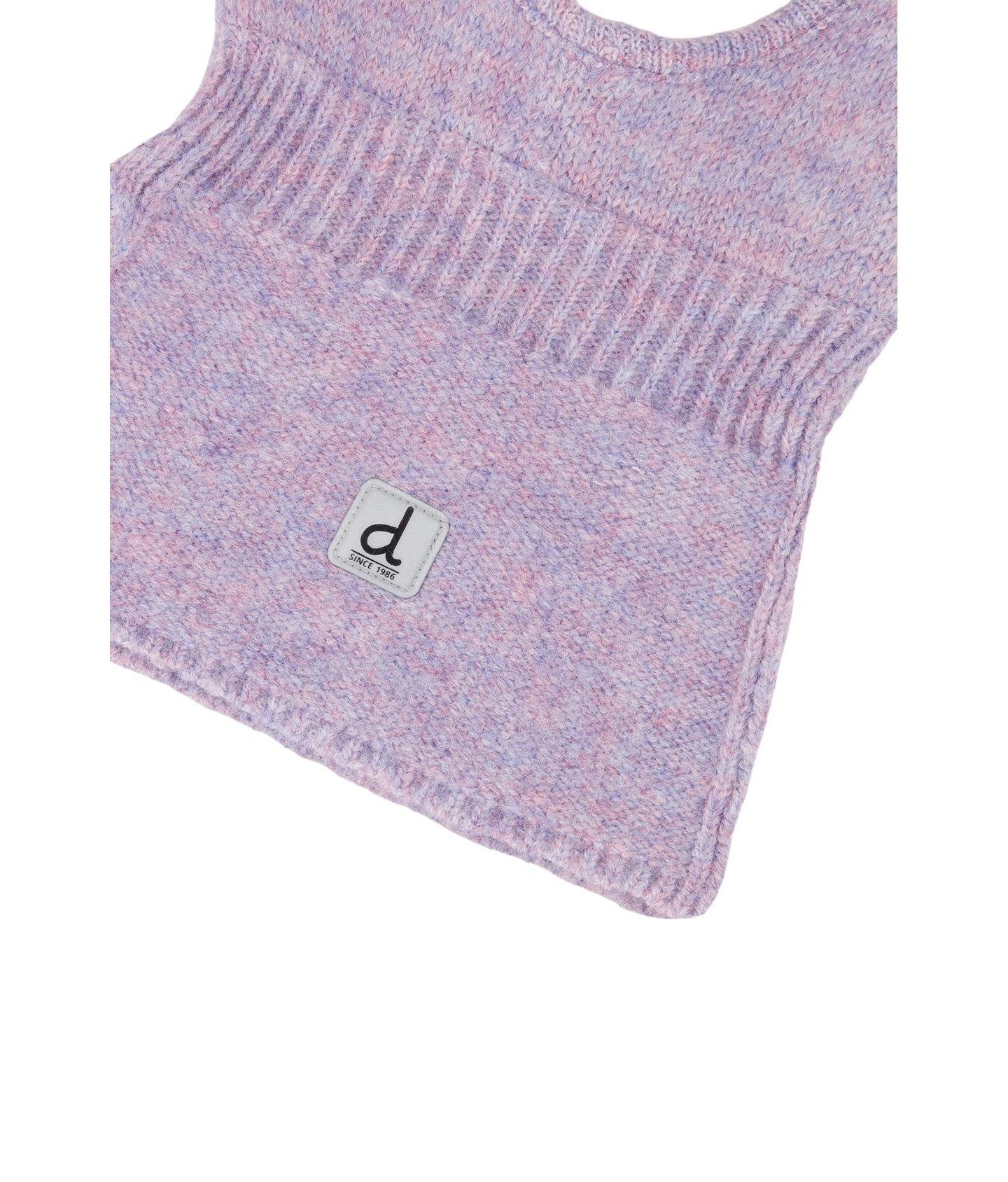 Deux par Deux Little and Big Girl 5-7 Knit Bear Balaclava Lavender, цвет: Лавандовый — фото 4