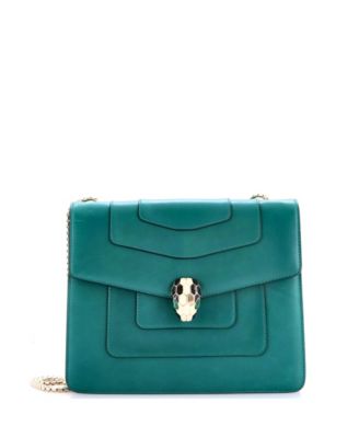 Medium Serpenti Forever Square Shoulder Bag Leather