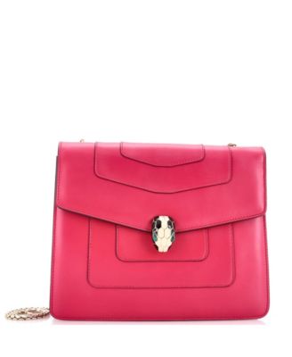 Medium Serpenti Forever Square Shoulder Bag Leather
