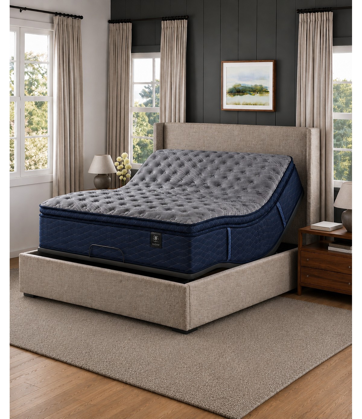 Restonic Waldorf 13" Cushion Firm EuroTop Mattress in a Box