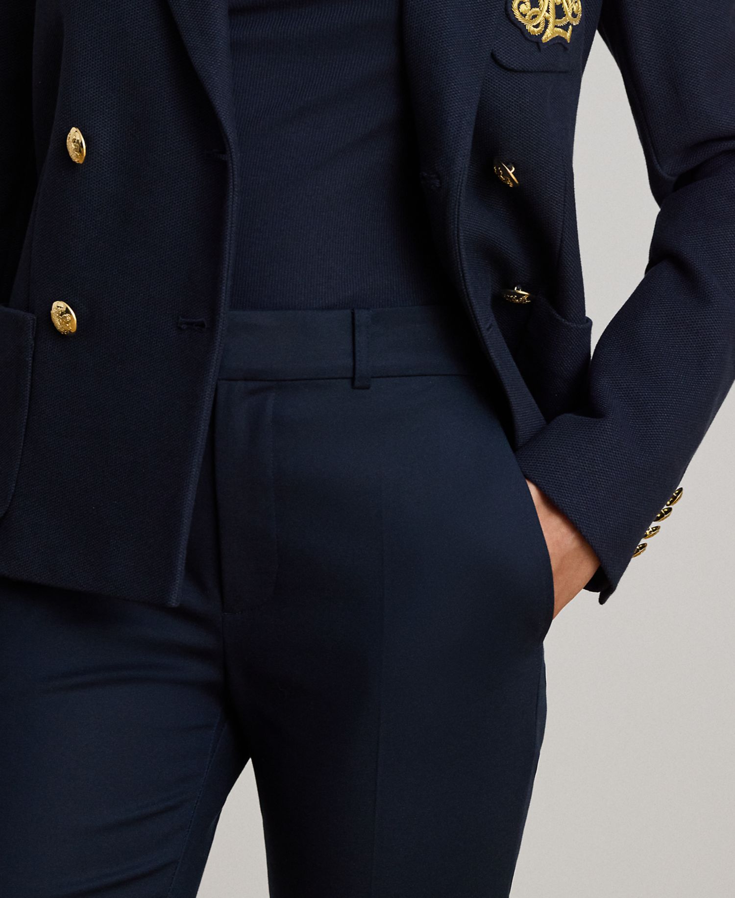 Petite High-Rise Slim Ankle Pants