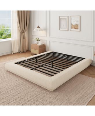 Cloud Upholstered Floating Platform Bed Frame, Modern Floating Bed, No Box Spring Required, Easy Assembly, Silent, For Bedroom Use
