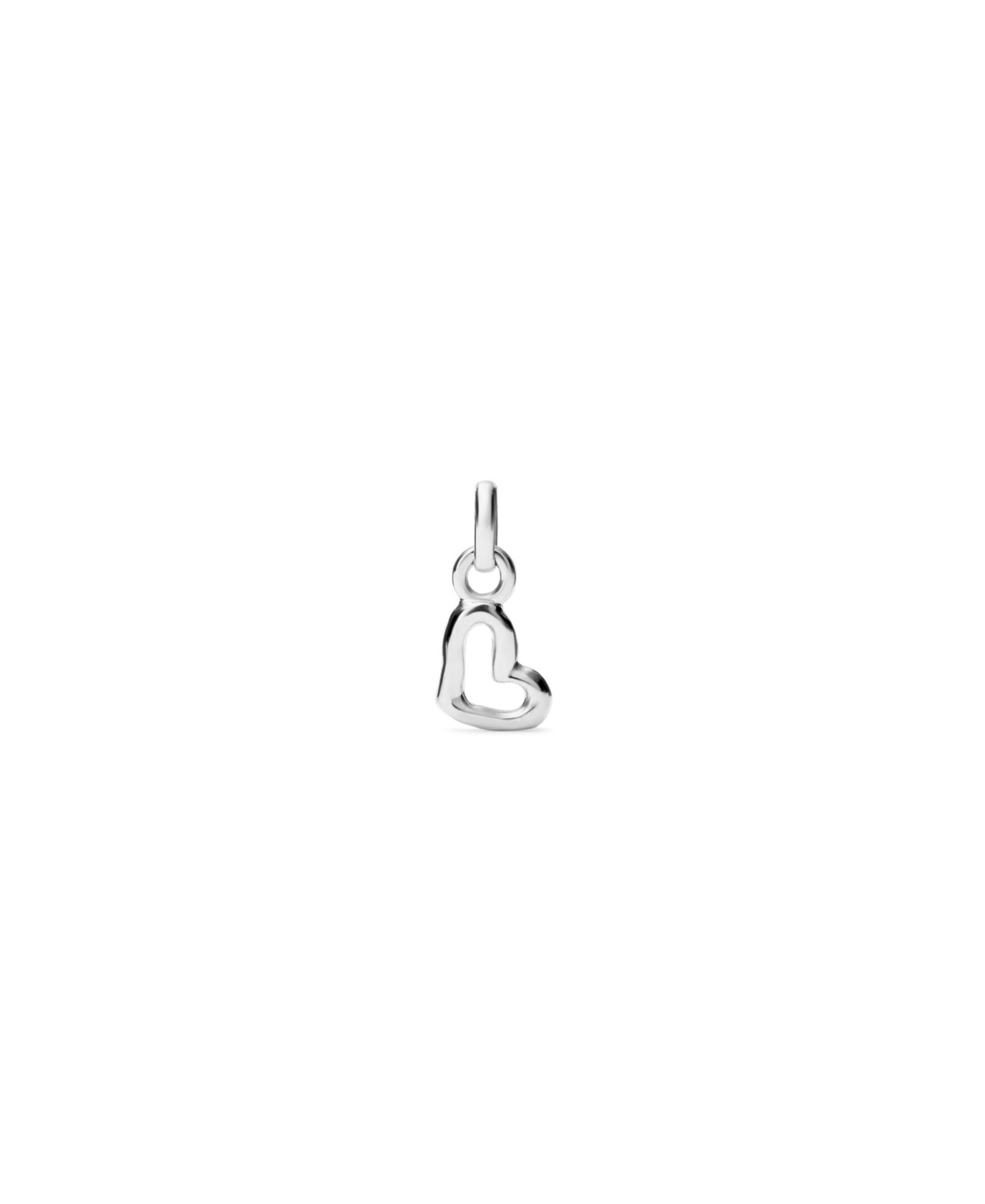 Silver Metal Alloy Heart Charms