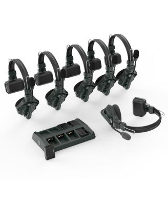 Solidcom C1 Full-Duplex Wireless Intercom System with 6 Headsets