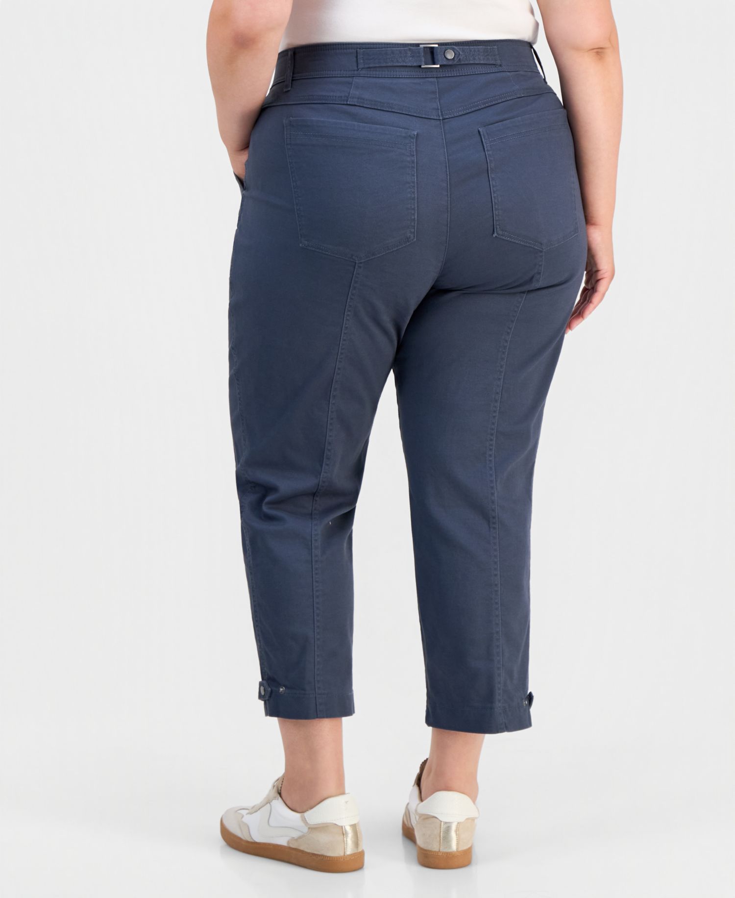 Trendy Plus Size AbSolution High-Rise Ankle Utility Pants