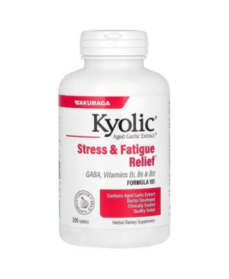 Aged Garlic Extract Formula 101, Stress and Fatigue Relief, 200 tablets.