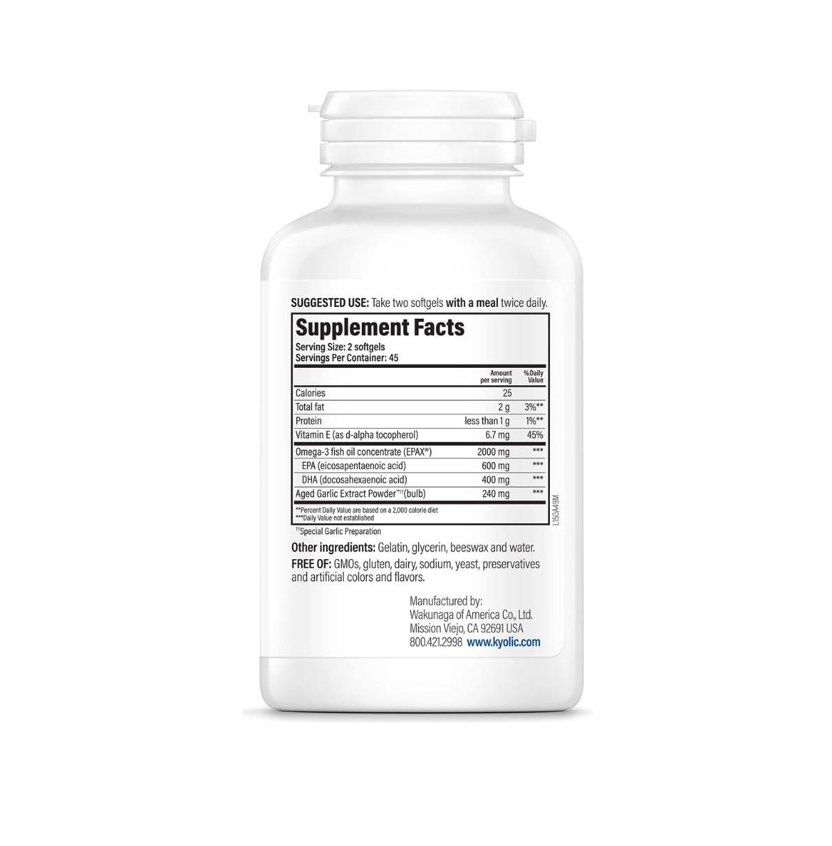 Kyolic Aged Garlic Extract Formula 150, Cholesterol and Circulation Health