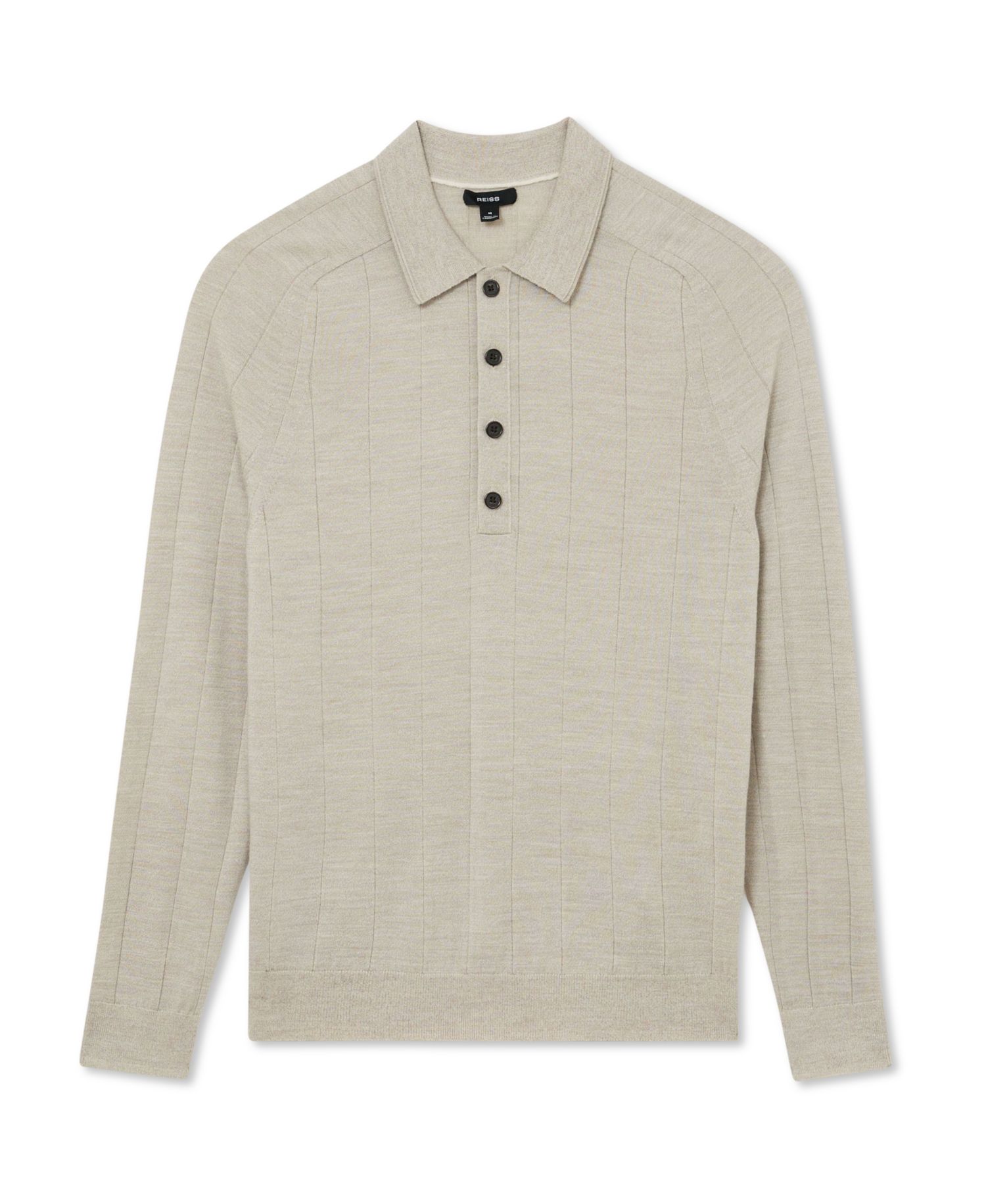Men's Greyson Merino Wool Wide-Rib Polo Shirt