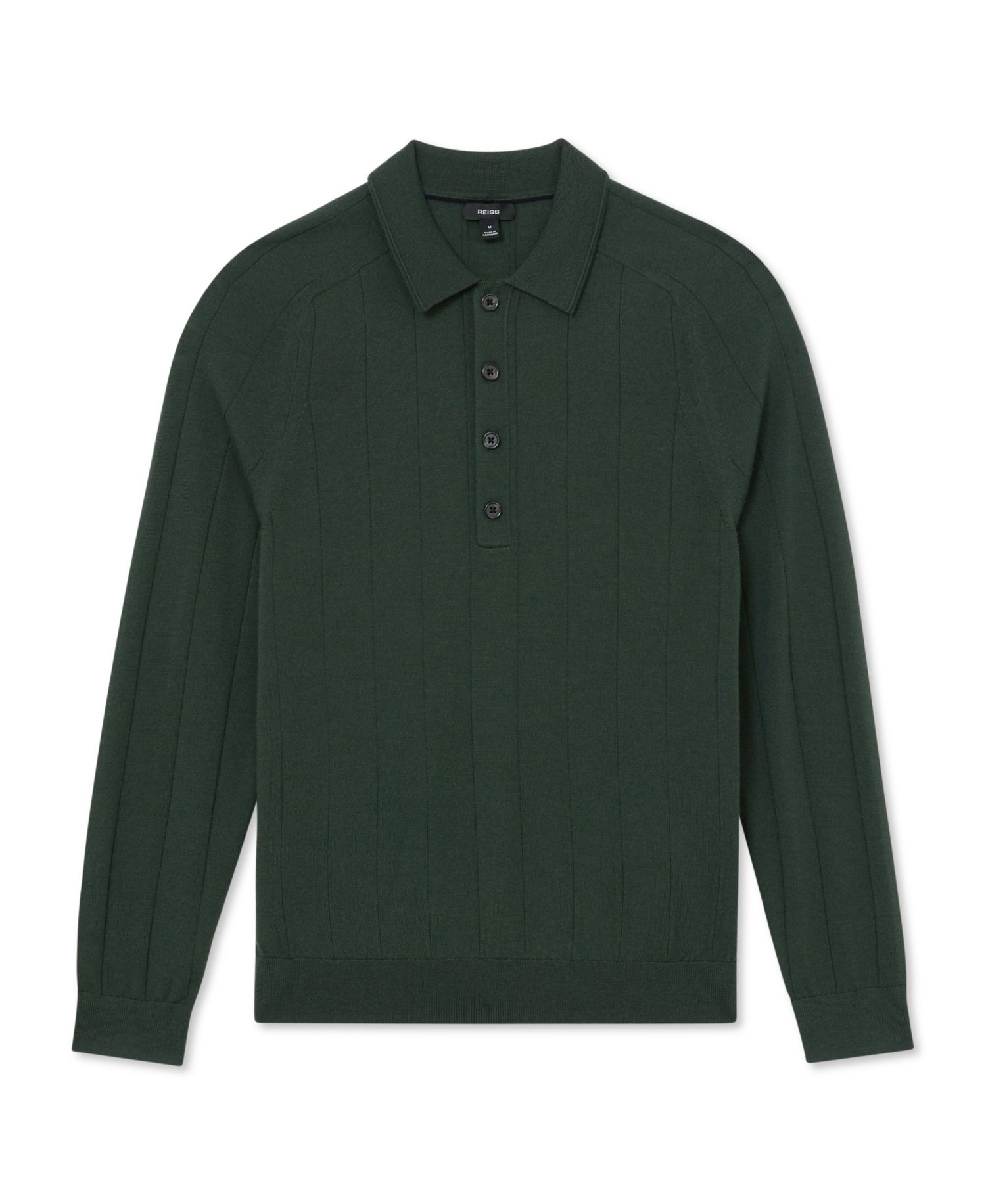 Men's Greyson Merino Wool Wide-Rib Polo Shirt