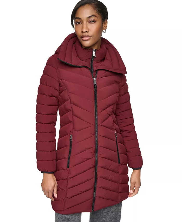 Women's Bibbed Packable Puffer Coat - thumbnail 4