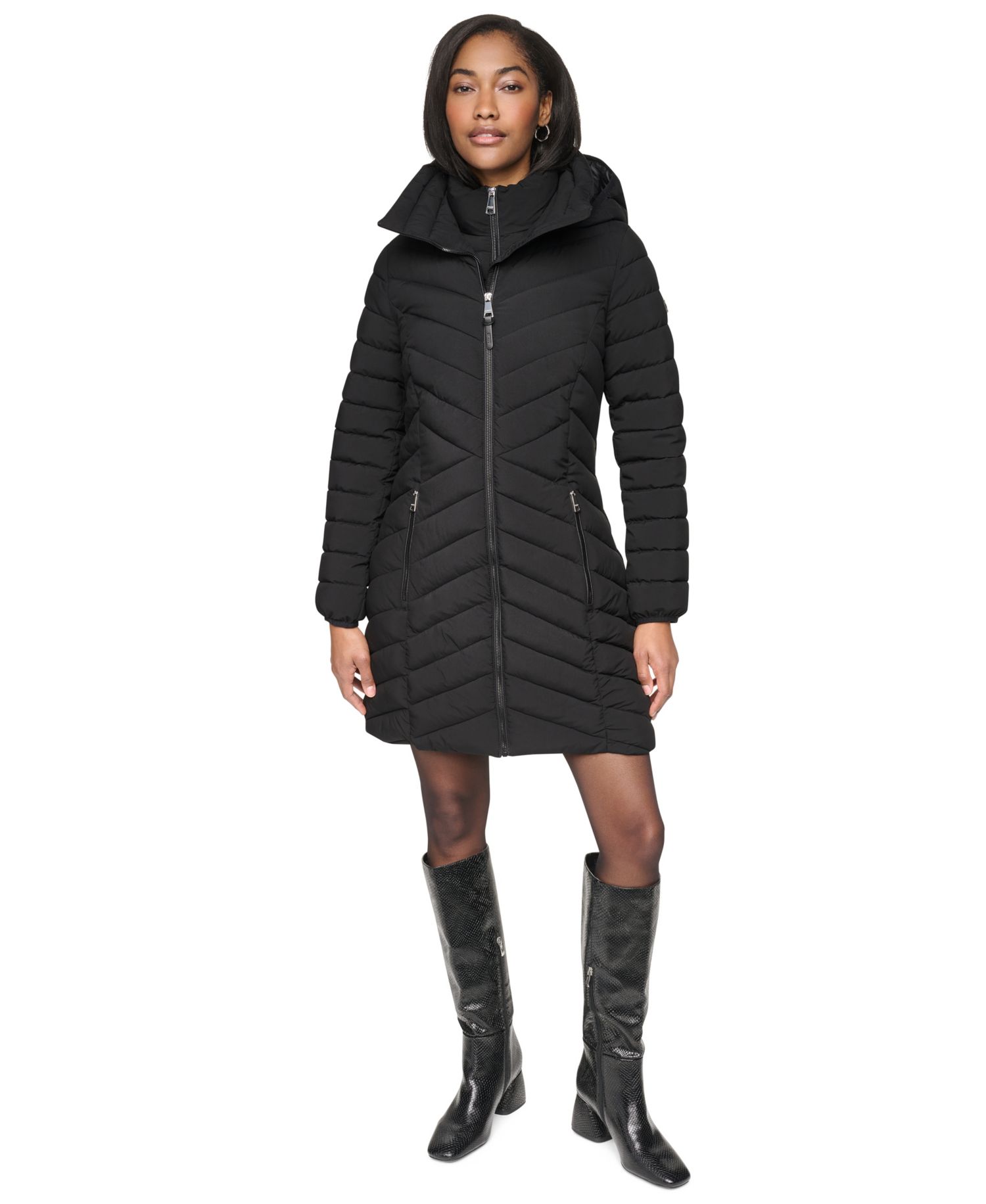 Women's Bibbed Packable Puffer Coat