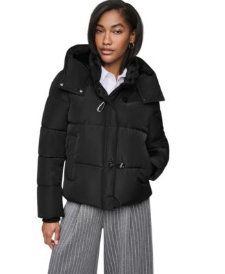 Women's Short Toggle Stand Collar Puffer Coat