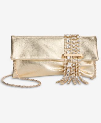 Crystal Fringe Evening Clutch Handbag