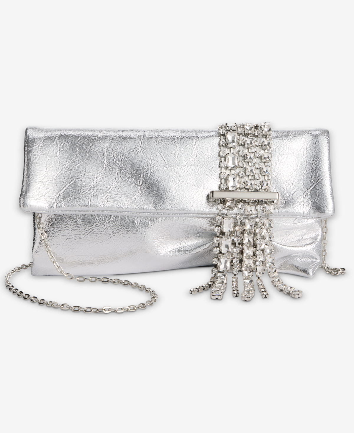 I.n.c. International Concepts Crystal Fringe Evening Clutch Handbag