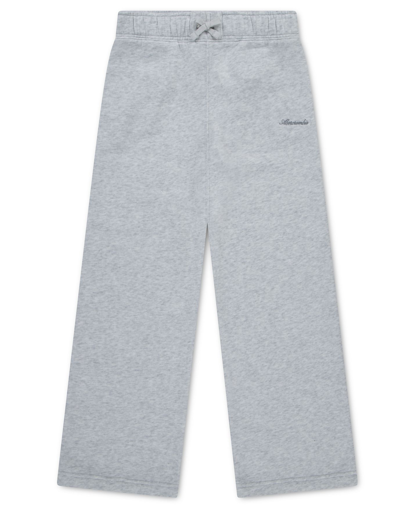 Брюки abercrombie kids Wide Leg Fleece Pants для девочек, цвет: Пастельный серый — фото 1
