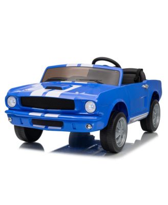 46.1 x 24.8 x 16.9 Inch Licensed Shelby Ride On Car for Kids 24V 2 Seater Electric Car Toy with Remote for Outdoor Play