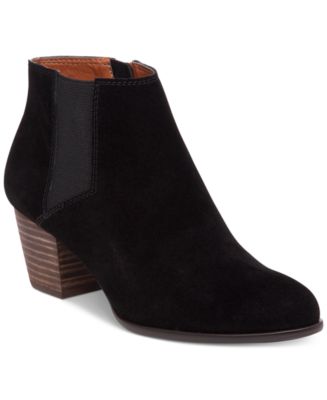 macys block heel booties