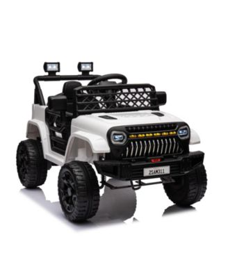 Ride On Truck,  Battery Powered Electric Toy for Kids with 2.4G Remote Control, 4-Wheel Spring Suspension, LED Lights, Music