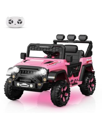 12V Electric Ride-On Off-Road Vehicle, Parental Remote Control, 3 Speeds, LED Lights, Music, Wireless Connection, Gradual Power-Up