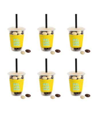 Caffe Luxxe Chocolate Espresso Beans Mini Coffee Cup Kit, 6-Piece