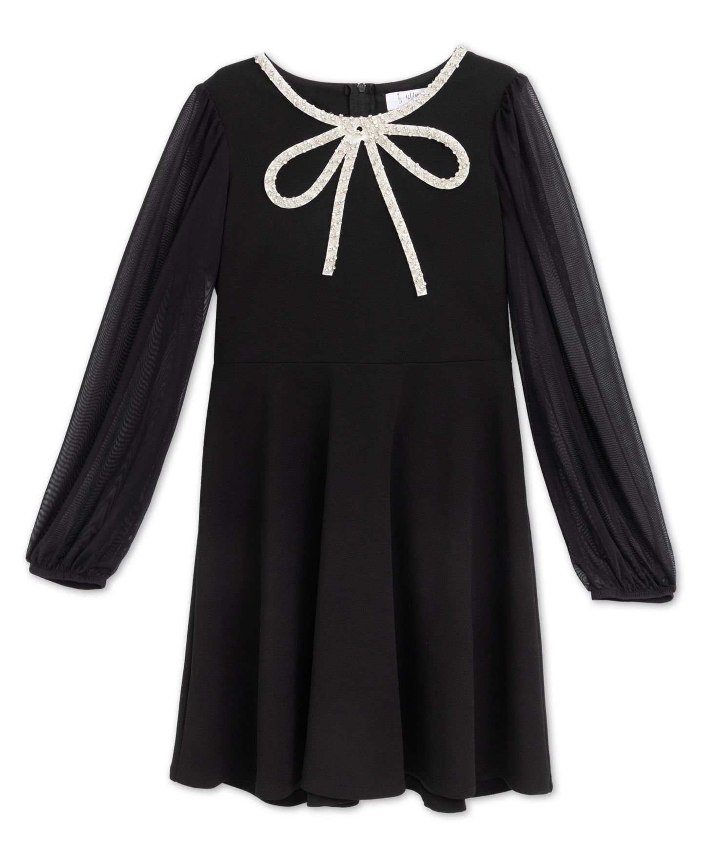 Платье Speechless Knee Length Long-Sleeve Dress для девочек, цвет: Чёрный — фото 2