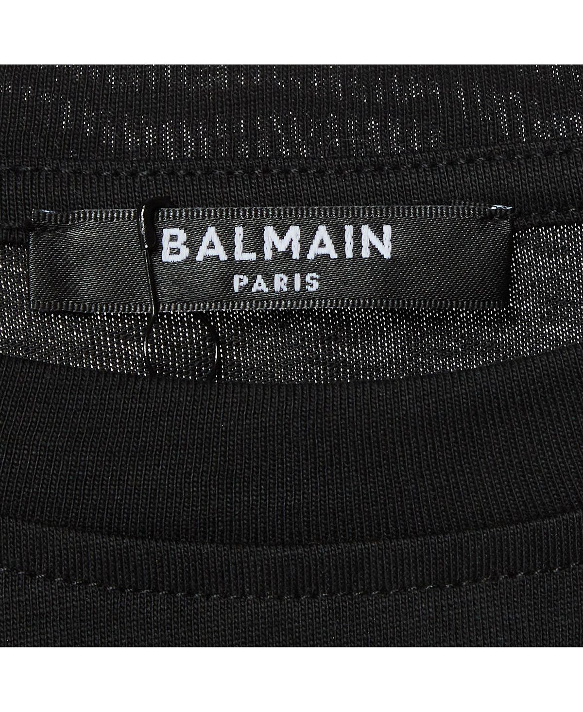 Pre-Owned Balmain Women's Logo Embossed Jersey Crop Top view 5 — MAYCSS fashion products