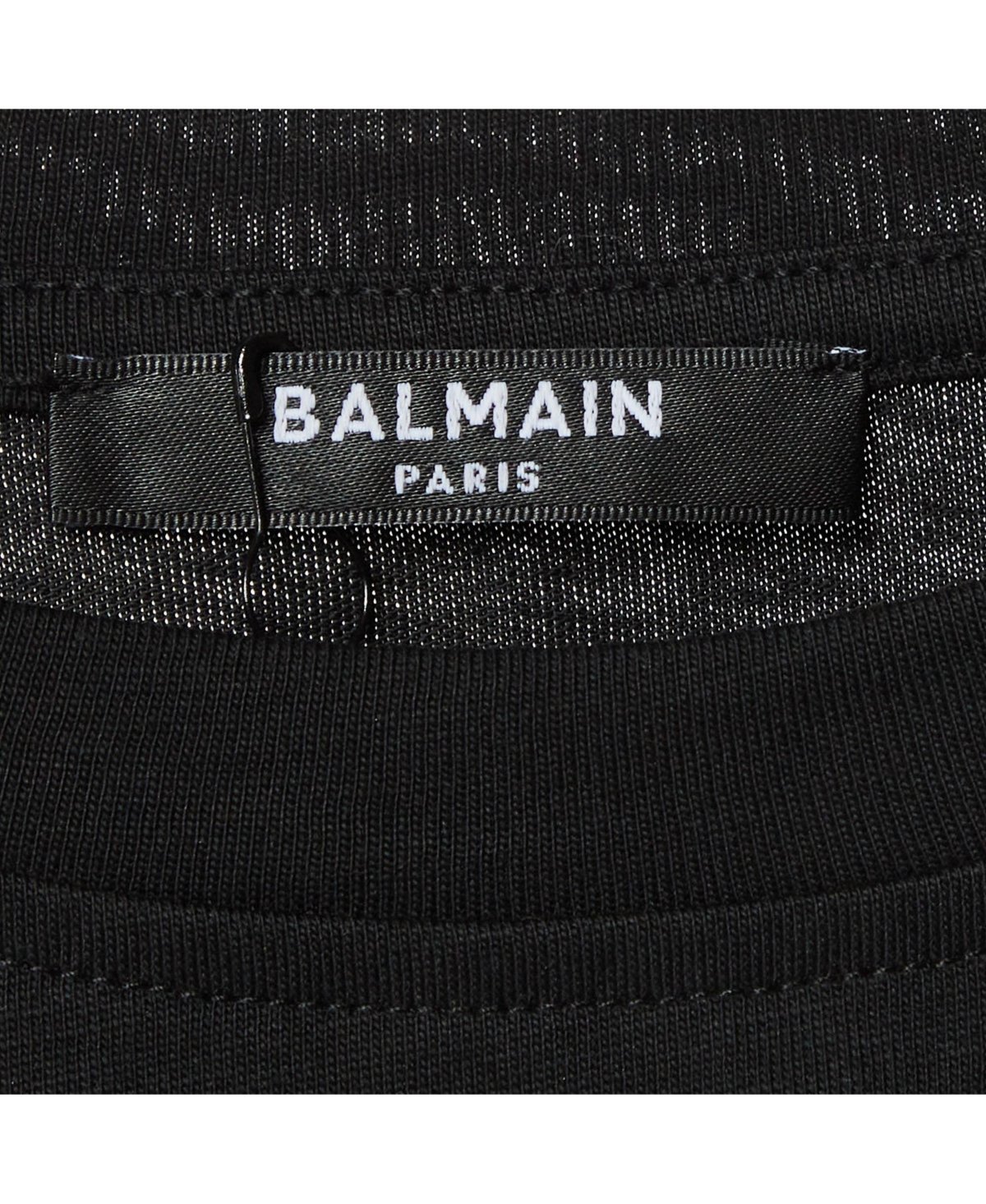 Pre-Owned Balmain Women's Logo Embossed Jersey Crop Top