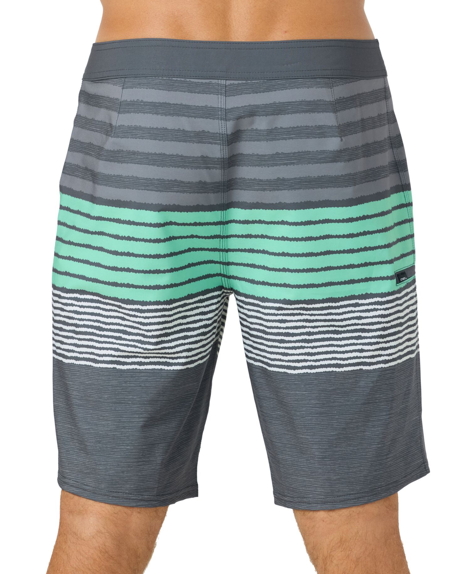 Men's Hyperfreak Heat Striped Swim Board Shorts